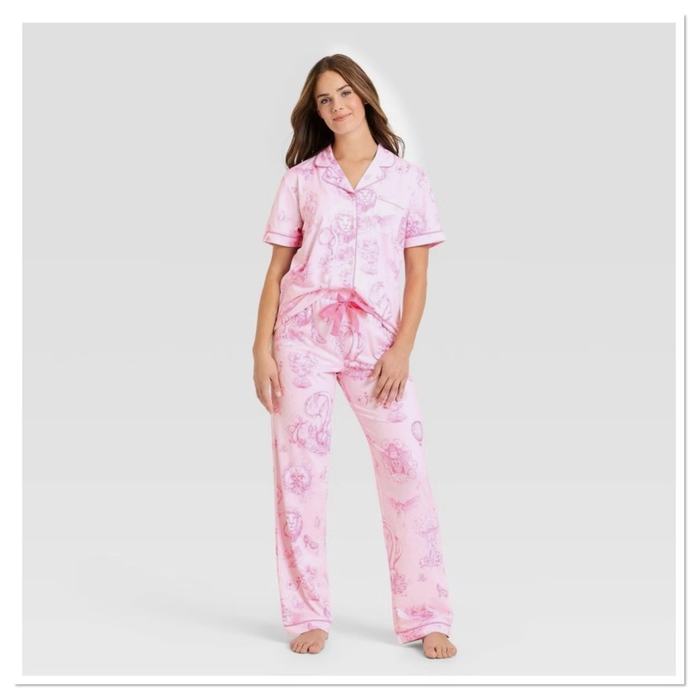Wicked x Katie Kime Graphic Pajama Set Pink Size XXL